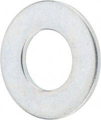 Value Collection - 3/8" Screw, Steel SAE Flat Washer - 13/32" ID x 13/16" OD, 1/16" Thick, Zinc-Plated Finish - All Tool & Supply