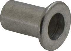 Value Collection - 3/8-16, 0.03 to 0.115" Grip, 1/2" Drill, Aluminum Standard Rivet Nut - Flat Head - All Tool & Supply