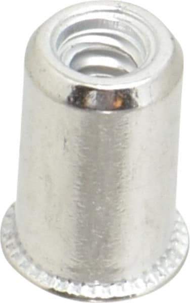 Value Collection - #6-32, 0.01 to 0.08" Grip, #12, Aluminum Standard Rivet Nut - Expander Head - All Tool & Supply