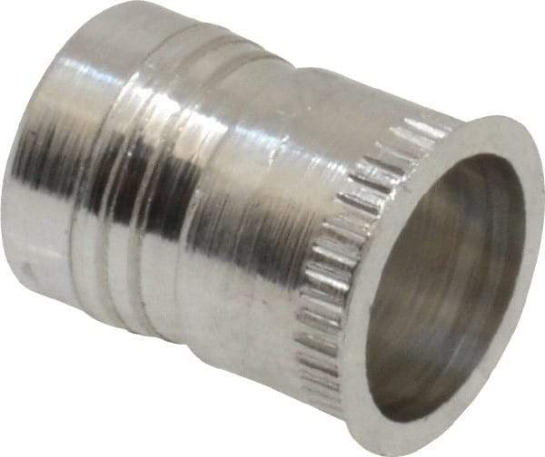 Marson - #10-24, 3/8" OAL, Thread-Sert Threaded Insert - 0.281" Hole Diam, 0.314" Head Diam, Aluminum - All Tool & Supply