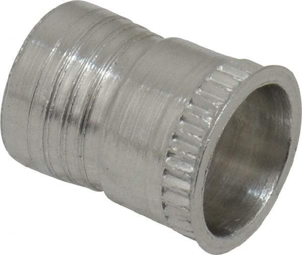 Marson - #10-32, 3/8" OAL, Thread-Sert Threaded Insert - 0.281" Hole Diam, 0.314" Head Diam, Aluminum - All Tool & Supply