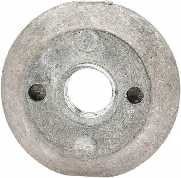 Made in USA - 5/16-18, Alloy Steel, Zinc Plated, Right Hand Spherical Fixture Nut - 1/4" High - All Tool & Supply