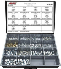 Value Collection - 1/4-20 to 5/8-18 Thread, 435 Piece Steel Nut Assortment - Grade 2 - All Tool & Supply