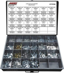 Value Collection - 3529 Piece, No. 6, 5/8" Screw, Grade 2 Steel Flat & Split Lock Washer Assortment - Includes 1/4 to 12" Screw & Compartmented Storage Case - All Tool & Supply