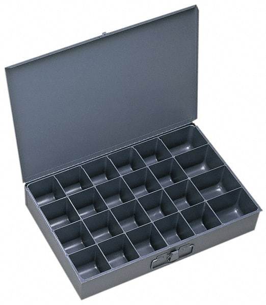 Durham - 1 Drawer, 24 Compartment, Small Parts Assortment Storage Drawer - 12" Deep x 18-1/2" Wide - All Tool & Supply