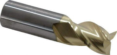 ProMax - 3/4", 1" LOC, 3/4" Shank Diam, 3" OAL, 3 Flute, Solid Carbide Square End Mill - Single End, ZrN Finish, Spiral Flute, 40° Helix, Right Hand Cut, Right Hand Flute, Series 109 - All Tool & Supply