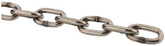 Campbell - 3/16" Welded Stainless Steel Chain - 1,200 Lb Capacity, Stainless Steel, Bright Finish - All Tool & Supply