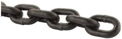 Peerless Chain - 3/8" Welded Alloy Chain - 7,100 Lb Capacity, Grade 80, Alloy Steel, Black Finish - All Tool & Supply