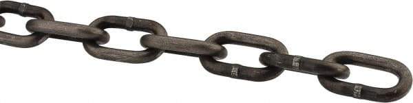 Peerless Chain - 3/16" Welded Proof Coil Chain - 800 Lb Capacity, Grade 30, Carbon Steel, Self-Colored Finish - All Tool & Supply