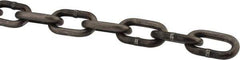 Peerless Chain - 3/16" Welded Proof Coil Chain - 800 Lb Capacity, Grade 30, Carbon Steel, Self-Colored Finish - All Tool & Supply