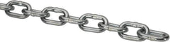 Peerless Chain - 3/16" Welded Proof Coil Chain - 800 Lb Capacity, Grade 30, Carbon Steel, Zinc Plated Finish - All Tool & Supply