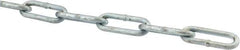 Peerless Chain - #2 Welded Straight Link Coil Chain - 310 Lb Capacity, Steel, Zinc Plated Finish - All Tool & Supply