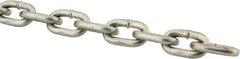 Peerless Chain - #2/0 Welded Straight Link Machine Chain - 545 Lb Capacity, Steel, Zinc Plated Finish - All Tool & Supply