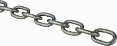 Peerless Chain - #2/0 Welded Passing Link Chain - 450 Lb Capacity, Steel, Zinc Plated Finish - All Tool & Supply