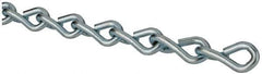 Campbell - 0.162" Diam Steel Single Jack Chain - 60 Lb Load Limit, #8, Zinc Plated Finish - All Tool & Supply