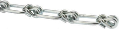 Campbell - 0.177" Diam Steel Single Loop Chain - 580 Lb Load Limit, #5/0, Zinc Plated Finish, 2.15" Inside Length - All Tool & Supply