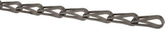 Made in USA - 0.035" Diam Steel Sash Chain - 75 Lb Load Limit, #8, Standard Finish - All Tool & Supply