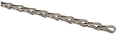 Made in USA - 0.042" Diam Steel Sash Chain - 95 Lb Load Limit, #25, Standard Finish - All Tool & Supply