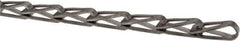 Made in USA - 0.035" Diam Steel Sash Chain - 105 Lb Load Limit, #35, Standard Finish - All Tool & Supply