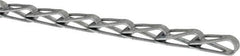 Made in USA - 0.028" Diam Steel Sash Chain - 80 Lb Load Limit, #30, Zinc Plated Finish - All Tool & Supply