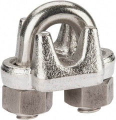 Campbell - 3/8" Wire Rope U-Bolt Clip - 316 Stainless Steel - All Tool & Supply