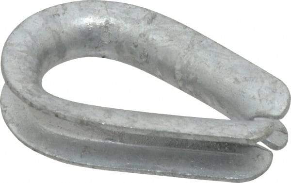 Campbell - 1/4" Wire Rope Thimble Clip - Steel, Heavy-Galvanized - All Tool & Supply