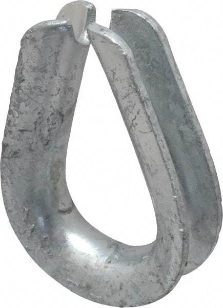 Campbell - 3/8" Wire Rope Thimble Clip - Steel, Heavy-Galvanized - All Tool & Supply