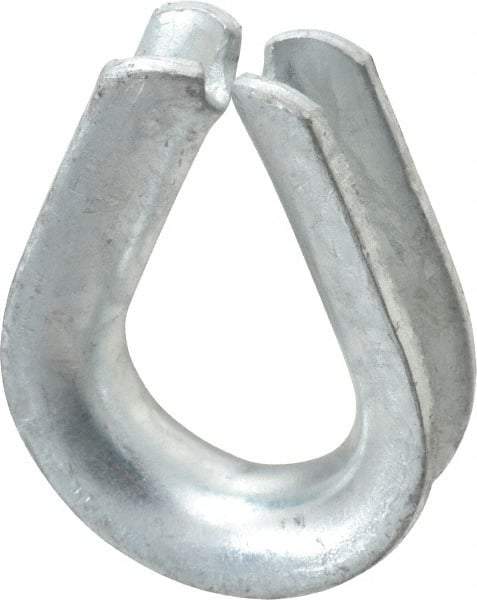 Campbell - 1/2" Wire Rope Thimble Clip - Steel, Heavy-Galvanized - All Tool & Supply