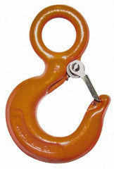 CM - Chain Grade 80, Alloy Steel Eye Hook - 1.78" Hook Throat, 7.31" Reach, 2" Eye ID, 10.07" OAL - All Tool & Supply