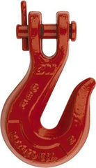 CM - 1/4 Inch Chain Diameter, Grade 80 Clevis Hook - 3,500 Lbs. Load Capacity, 5/16 Inch Inside Diameter, 21/64 Inch Pin Diameter, 3/8 Inch Hook Throat, 1-15/16 Inch Hook Width - All Tool & Supply