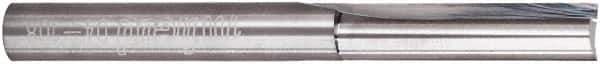 Freud - 1/4" Diam, 1/4" Shank Diam, 1" Length of Cut, 2 Flute Double Edge Straight Router Bit - 2-1/2" Overall Length, Solid Carbide - All Tool & Supply