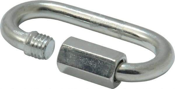 Campbell - Zinc Plated Carbon Steel Quick Link - 3/16" Diameter, 660 Lb Load Limit - All Tool & Supply