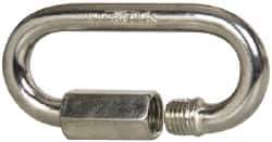 Campbell - Zinc Plated Carbon Steel Quick Link - 1/4" Diameter, 880 Lb Load Limit - All Tool & Supply