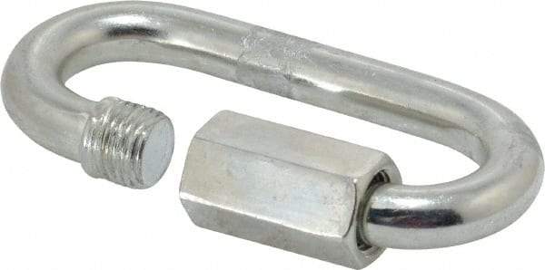 Campbell - Zinc Plated Carbon Steel Quick Link - 3/8" Diameter, 2,200 Lb Load Limit - All Tool & Supply