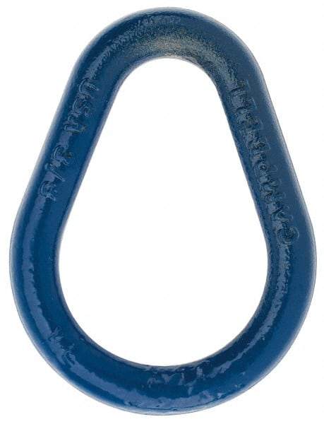 Campbell - Carbon Steel Pear Shape Sling Link - 3/8" Diameter, 1,600 Lb Load Limit - All Tool & Supply