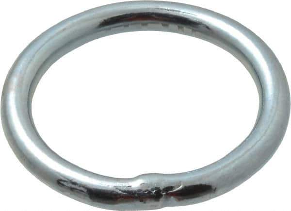 Campbell - 3/16 Inch Wire Size Welding Ring - 1-1/4 Inch Inside Diameter, 200 Lbs. Load Limit, Zinc Plated Finish - All Tool & Supply