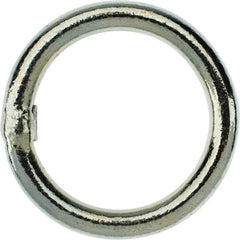 Campbell - 3/8 Inch Wire Size Welding Ring - 2 Inch Inside Diameter, 900 Lbs. Load Limit, Zinc Plated Finish - All Tool & Supply