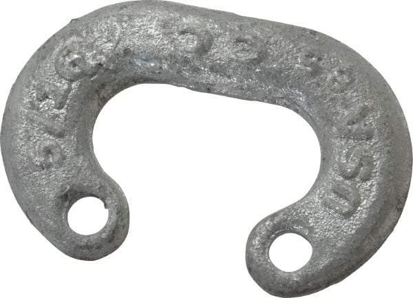 Campbell - Galvanized Carbon Steel Connecting Link - 5/16" Diameter, 2,000 Lb Load Limit - All Tool & Supply