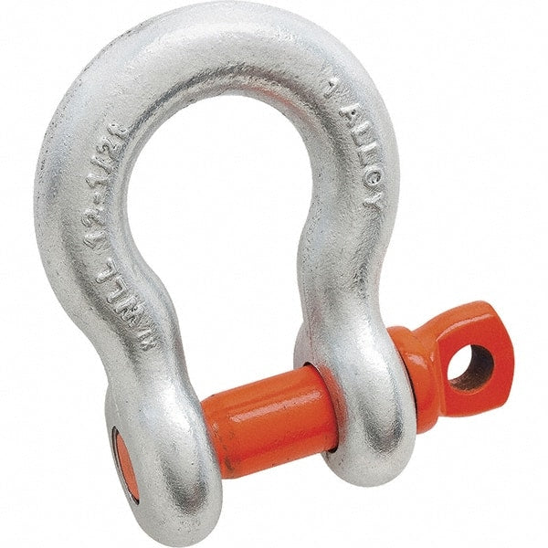 Campbell - 1/2" Nominal Chain Size, 3.33 Ton Alloy Steel Screw Anchor Shackle - All Tool & Supply