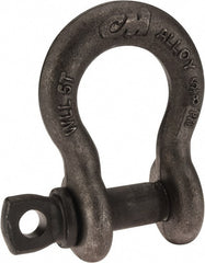 CM - 5/8 Inch Nominal Chain Size, 5 Ton Alloy Steel Screw Pin Anchor Shackle - All Tool & Supply