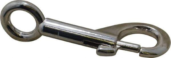 Value Collection - 3-5/16" Long Oval Fixed Eye Bolt Snap - Zinc Alloy with 3/8" Snap Opening - All Tool & Supply