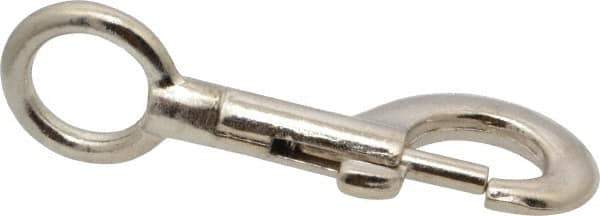 Value Collection - 3-3/8" Long Oval Fixed Eye Bolt Snap - Zinc Alloy with 5/16" Snap Opening - All Tool & Supply