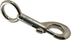 Value Collection - 3-1/2" Long Oval Fixed Eye Bolt Snap - Zinc Alloy with 5/16" Snap Opening - All Tool & Supply