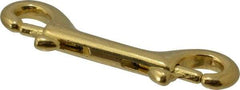 Value Collection - 3-1/2" Long Double End Bolt Snap - Solid Brass with 1/4" Snap Opening - All Tool & Supply