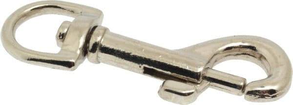 Value Collection - 2-1/4" Long Oval Swivel Eye Bolt Snap - Zinc Alloy with 1/4" Snap Opening - All Tool & Supply