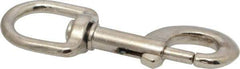 Value Collection - 3-9/16" Long Oval Swivel Eye Bolt Snap - Zinc Alloy with 5/16" Snap Opening - All Tool & Supply