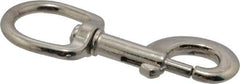 Value Collection - 3-11/16" Long Oval Swivel Eye Bolt Snap - Zinc Alloy with 5/16" Snap Opening - All Tool & Supply