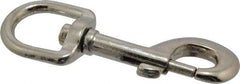 Value Collection - 4" Long Oval Swivel Eye Bolt Snap - Zinc Alloy with 7/16" Snap Opening - All Tool & Supply