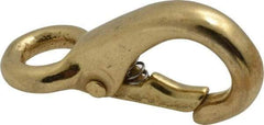 Value Collection - 2-1/4" Long Fixed Eye Boat Snap - Solid Brass with 1/4" Snap Opening - All Tool & Supply