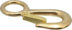 Value Collection - 4-3/4" Long Snap Hook - Solid Brass with 3/4" Snap Opening - All Tool & Supply